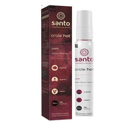 Orale Hot Gel Aromatizante 30ml Santo - Uva