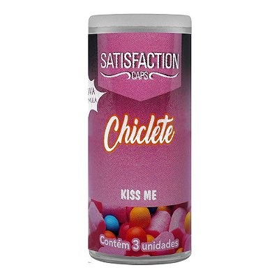 Bolinhas Beijáveis Kiss Me Satisfaction Caps - Chiclete