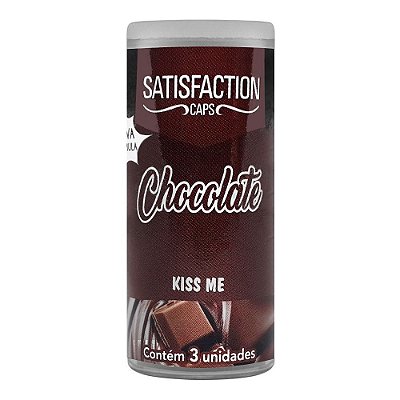 Bolinhas Beijáveis Kiss Me Satisfaction Caps - Chocolate