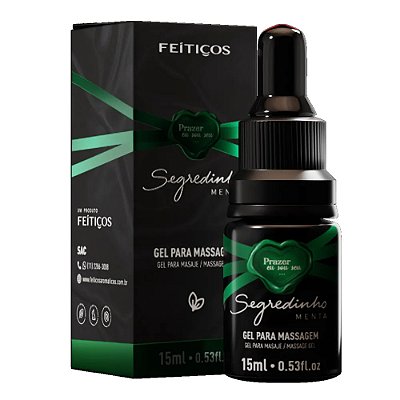 Segredinho Lubrificante íntimo Aromático 15ml Feitiços - Menta