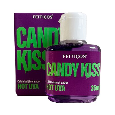 Candy Kiss Calda Beijável Hot 35ml Feitiços - Uva