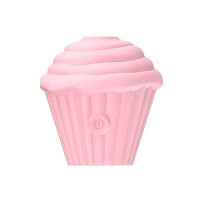 Vibrador De Clitóris Cupcake Com Pulsação Sexy Import - Rosa