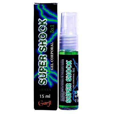 Super Shock Excitante Elétrico Spray Unissex 15ml Garji - Menta