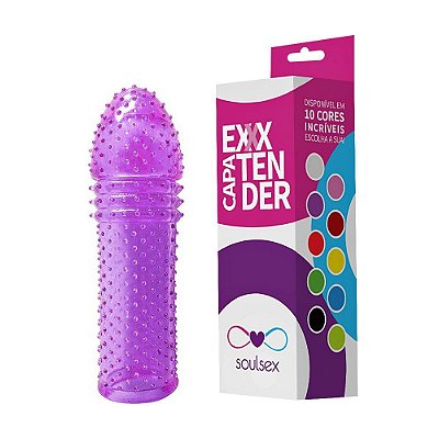 Capa Peniana Extender Colors 15cm Soulsex | loja fetiches Sex Shop - Roxo