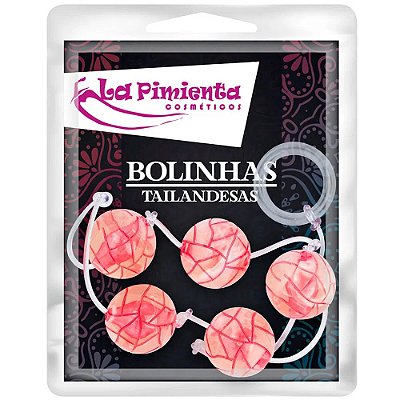 Bolinha Tailandesa Grande 24mm La Pimienta  - Vermelho