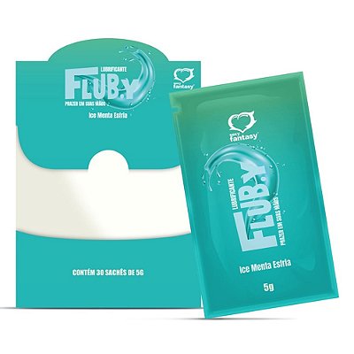 Flub.y Lubrificante Sachê 5g Sabor Ice Menta Esfria Sexy Fantasy