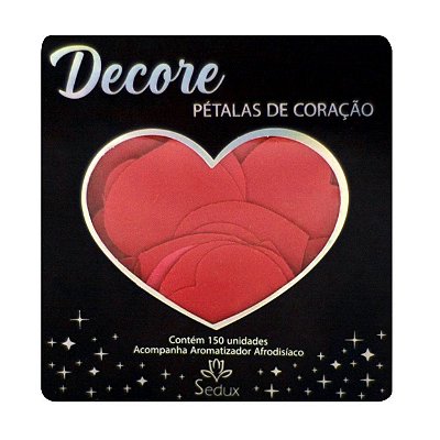 Decore Pétalas Vermelha Formato Coração Com Aromatizador 150 Unidades Sedux - Rosas Vermelhas