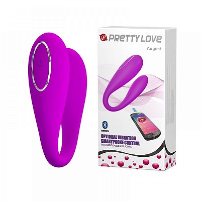 Vibrador Bluetooth para Casal August - Pretty Love