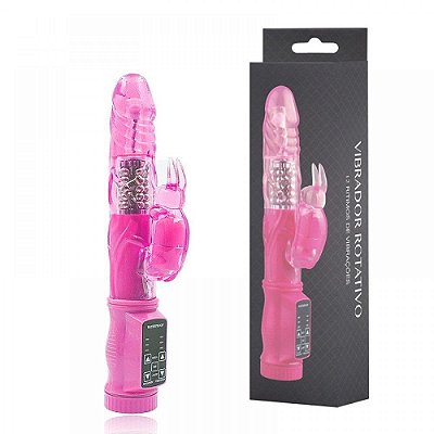 Vibrador Rosa Rabbit Rotativo