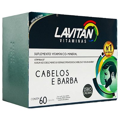 Lavitan Vitaminas Cabelos e Barba 60 Cápsulas - Cimed