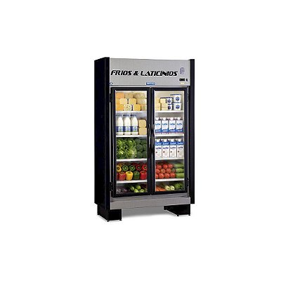 Expositor de Frios e Laticínios 2 Portas EAS 102 RT BLACK Fortsul