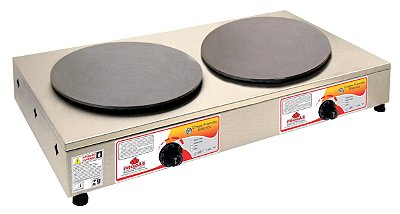 Chapa Elétrica para Crepe Francês Redonda PRKF–202 E Progás