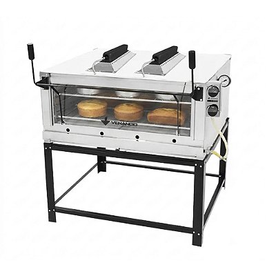 Forno Refratário a Gás com Infravermelho 90 cm FIRIV90 Venâncio