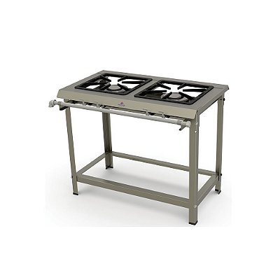 Fogão Industrial Inox 2 Queimadores Duplos PMDI 200 Progás