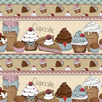 Tecido Tricoline Digital Cupcake Rosa (Cupcake) - Loja Tear, jogo