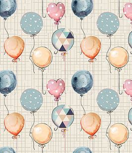 Tricoline digital mini balões 25x150cm - Un