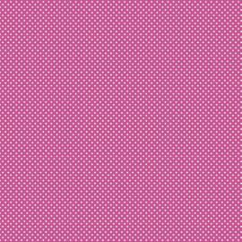 Tricoline micro poá branco fundo pink 25x150cm - Un