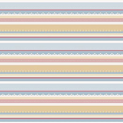 Tricoline digital listrado pascoa 50x150cm - Un