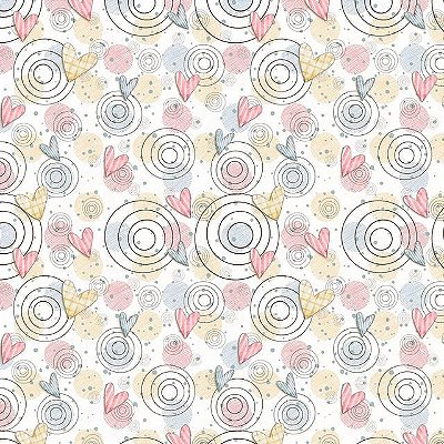 Tricoline digital mini coracoes pascoa 50x150cm - Un