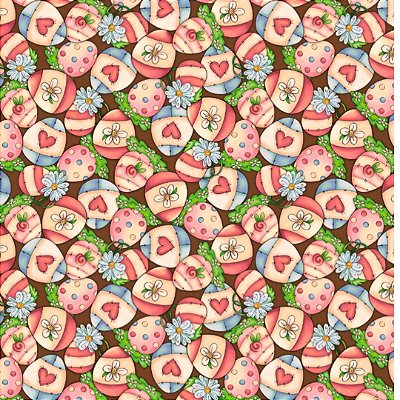 Tricoline digital ovos country 50x150cm - Un