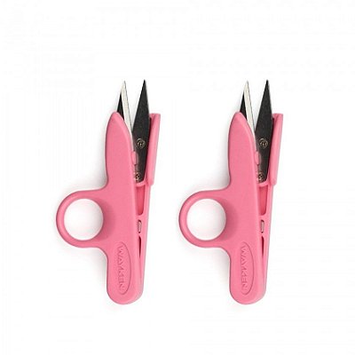 Tesoura de arremate rosa pastel - Un