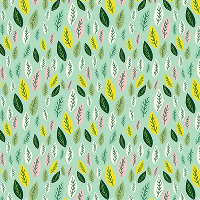Tricoline folhas de limão 50x150cm - Un