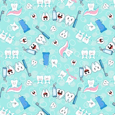 Tricoline digital dentinhos 50x150cm - Un