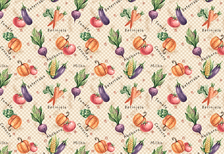 Tricoline digital minha horta 50x150cm - Un