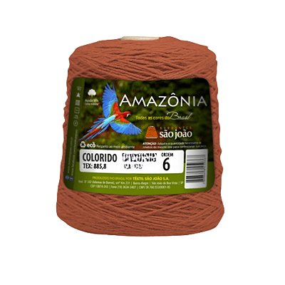 Barbante Amazônia Fio 6 600g São João - Telha - Un