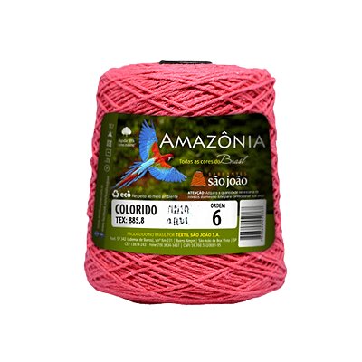 Barbante Amazônia Fio 6 600g São João - Goiaba - Un