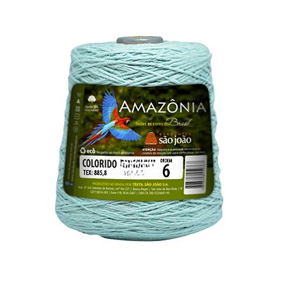 Barbante Amazônia Fio 6 600g São João - Verde Água - Un
