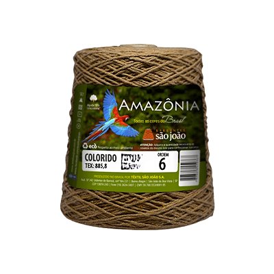 Barbante Amazônia Fio 6 400g São João - Caramelo - Un
