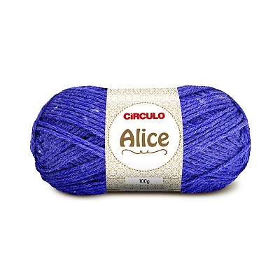 Lã Alice Círculo 100g 200m Azul Bic - Un