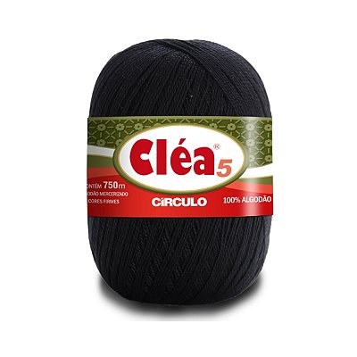 Fio Cléa 5 Círculo 147g - Preto - Un