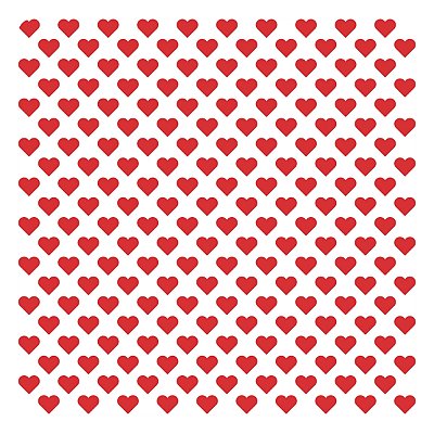 Viés de Algodão Largo Destaque Peripan Estamp. 35mmx20m - C9220 Corações Vermelhos