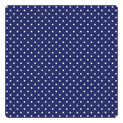 Viés de Algodão Largo Destaque Peripan Estamp. 35mmx20m - C9218 Poá Branco Fundo Marinho