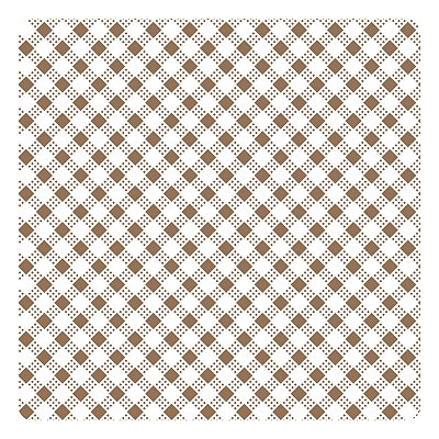 Viés de Algodão Largo Destaque Peripan Estamp. 35mmx20m - C9208 Micro Xadrez Marrom