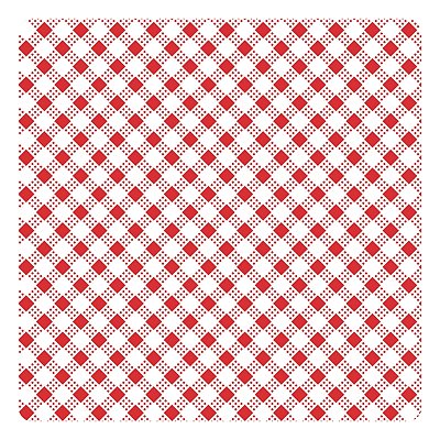 Viés de Algodão Largo Destaque Peripan Estamp. 35mmx20m - C9205 Micro Xadrez Vermelho