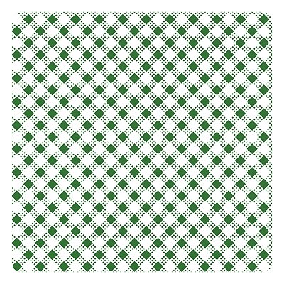 Viés de Algodão Largo Destaque Peripan Estamp. 35mmx20m - C9204 Micro Xadrez Verde