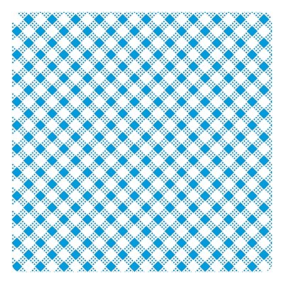 Viés de Algodão Largo Destaque Peripan Estamp. 35mmx20m - C9202 Micro Xadrez Azul