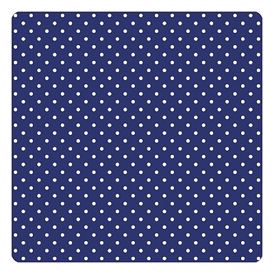 Viés de Algodão Largo Tijuca Peripan Estampado 35mmx20m - C9809 Poá Azul Marinho