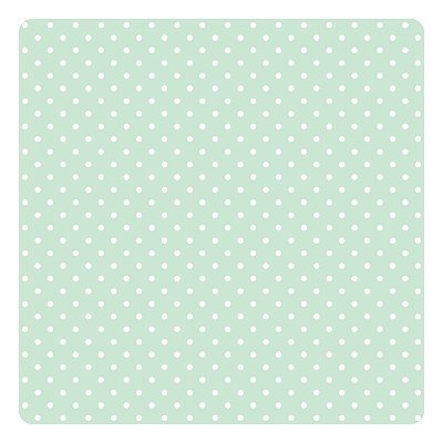 Viés de Algodão Largo Tijuca Peripan Estampado 35mmx20m - C9804 Poá Verde Menta