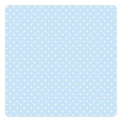 Viés de Algodão Largo Tijuca Peripan Estampado 35mmx20m - C9802 Poá Azul Bebê