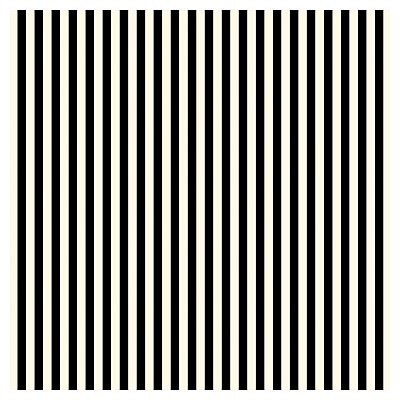 Tecido Tricoline 100% Algodão Listrado 50x150cm - Preto e Branco