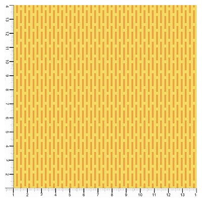 Tecido Tricoline 100% Algodão Tracinhos 50x150cm - Amarelo