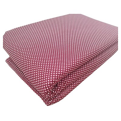 Tecido Tricoline 100% Algodão Micro Xadrez 50x150cm - Vinho