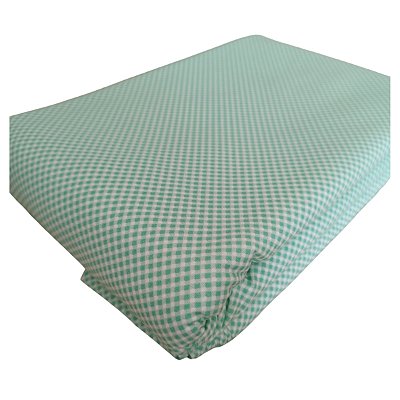 Tecido Tricoline 100% Algodão Micro Xadrez 50x150cm - Verde Turquesa