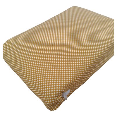Tecido Tricoline 100% Algodão Micro Xadrez 50x150cm - Laranja