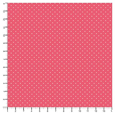 Tecido Tricoline 100% Algodão Poá 50x150cm - Salmão