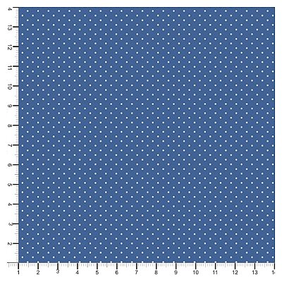 Tecido Tricoline 100% Algodão Poá 50x150cm - Azul Royal